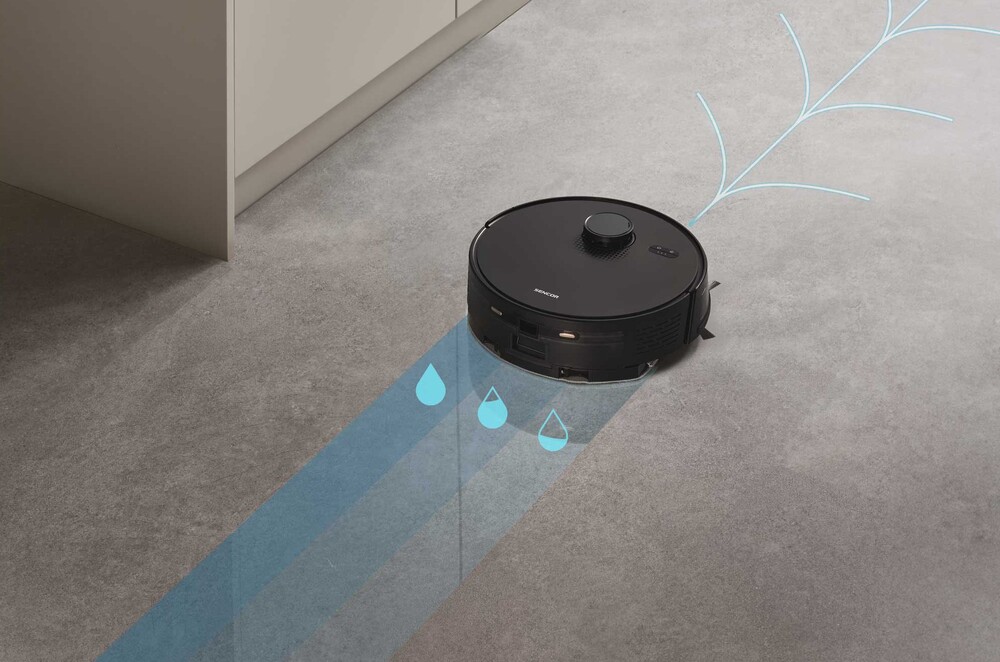 Multifunkční robotický vysavač s vytíráním